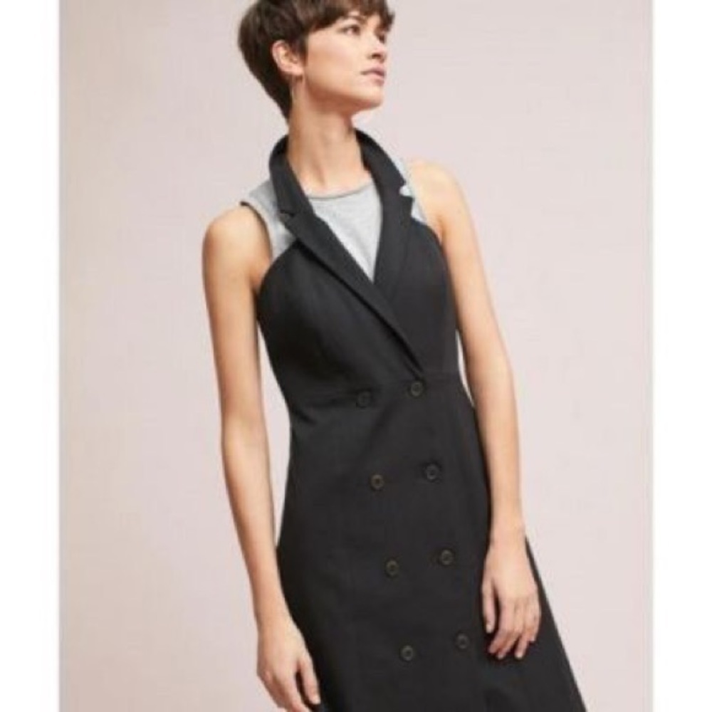 Anthropologie Maeve Double Buttoned Dress Sz 0